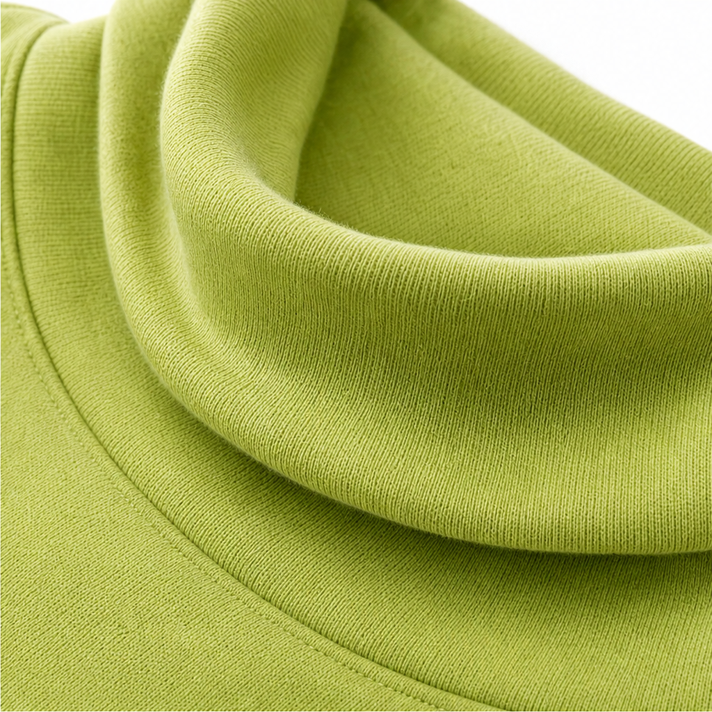 Asymmetrische sweater met colkraag en knoop
