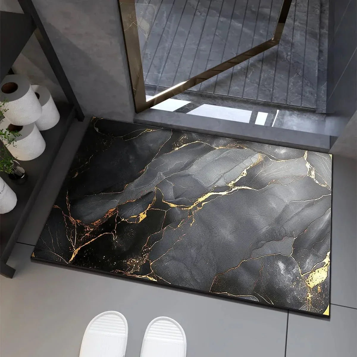 Badmat met decoratief patroon