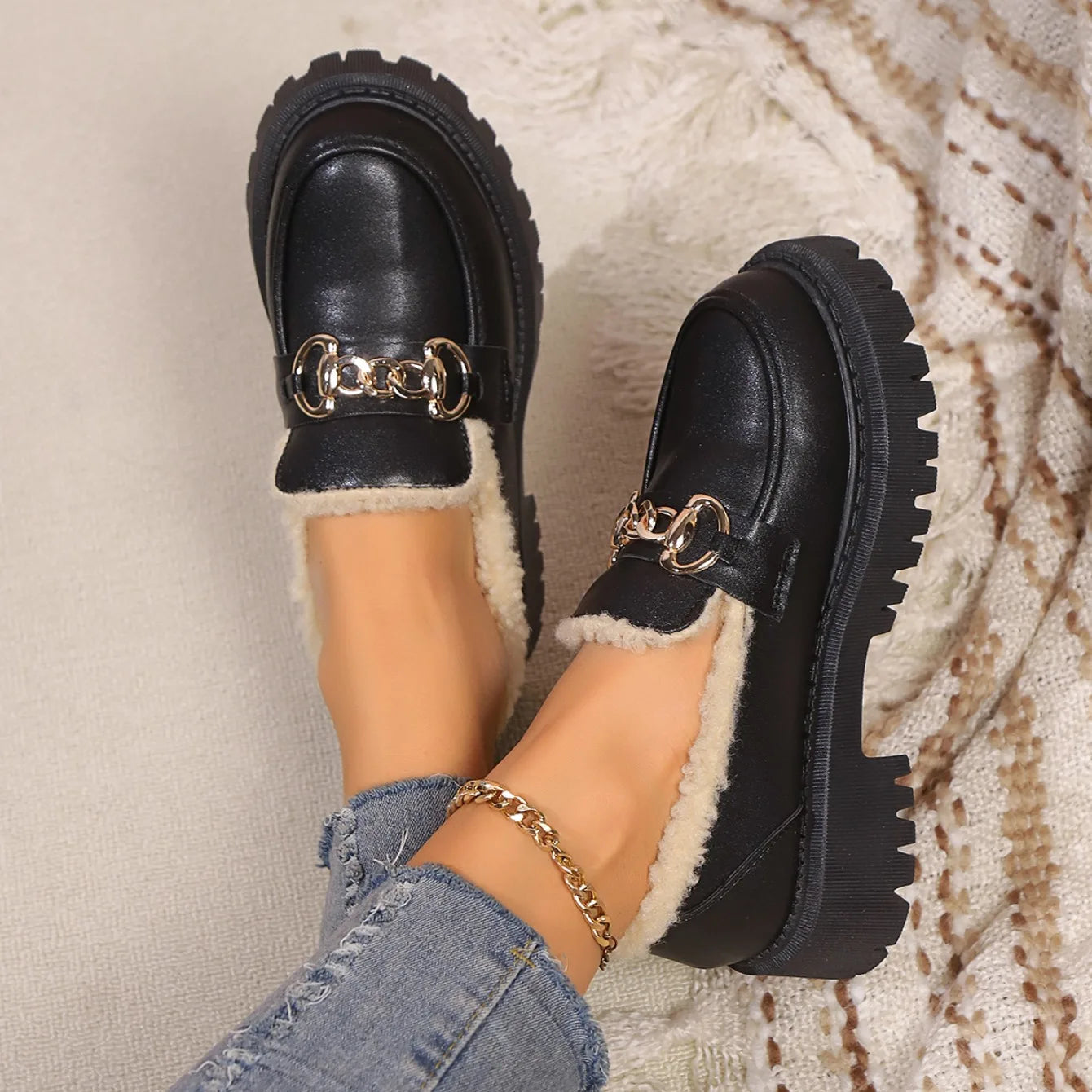 Image of Bianca | Dames Instap Lug Sole Loafer