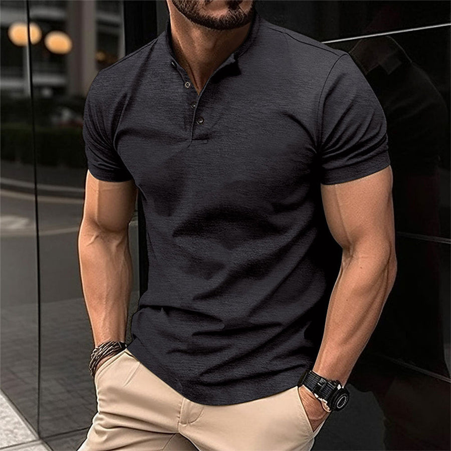 Image of Dirk | Heren Button-Down Casual Poloshirt