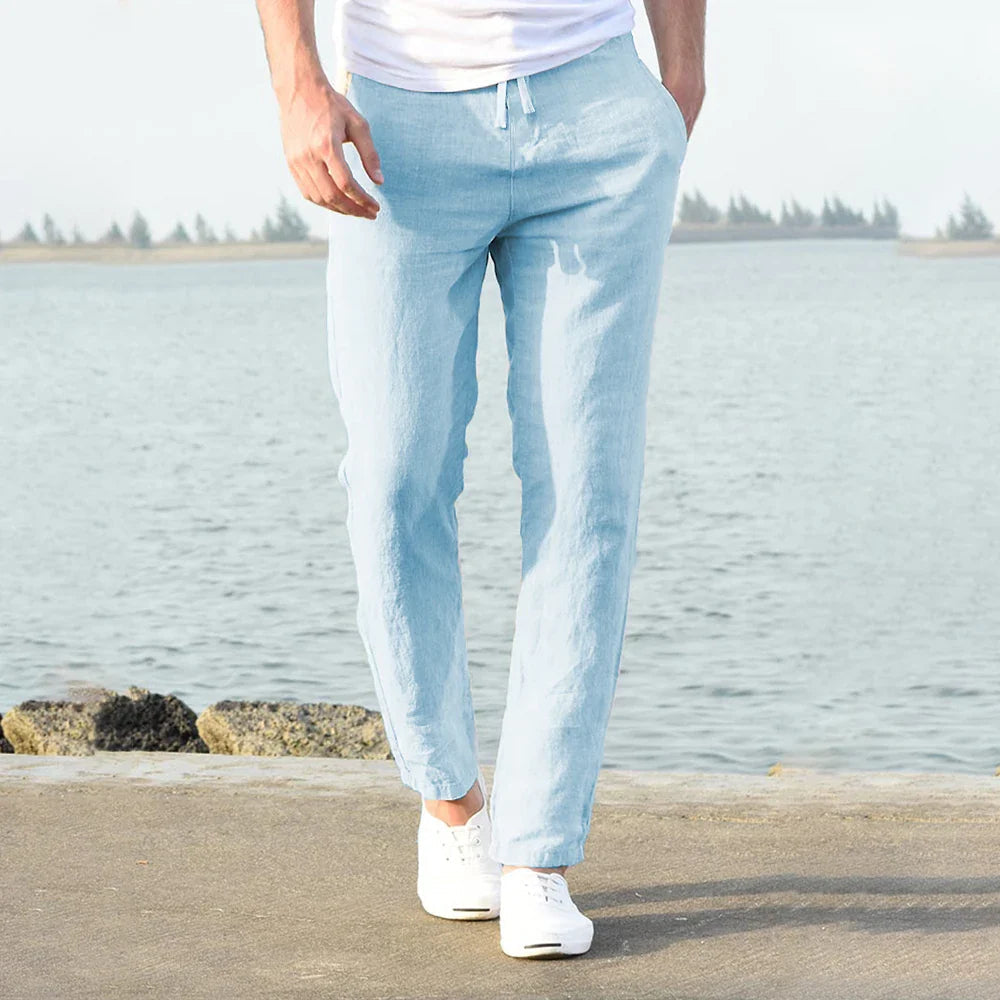 Image of Floris | Heren Broek met Trekkoord - Lichtgewicht Casual Broek