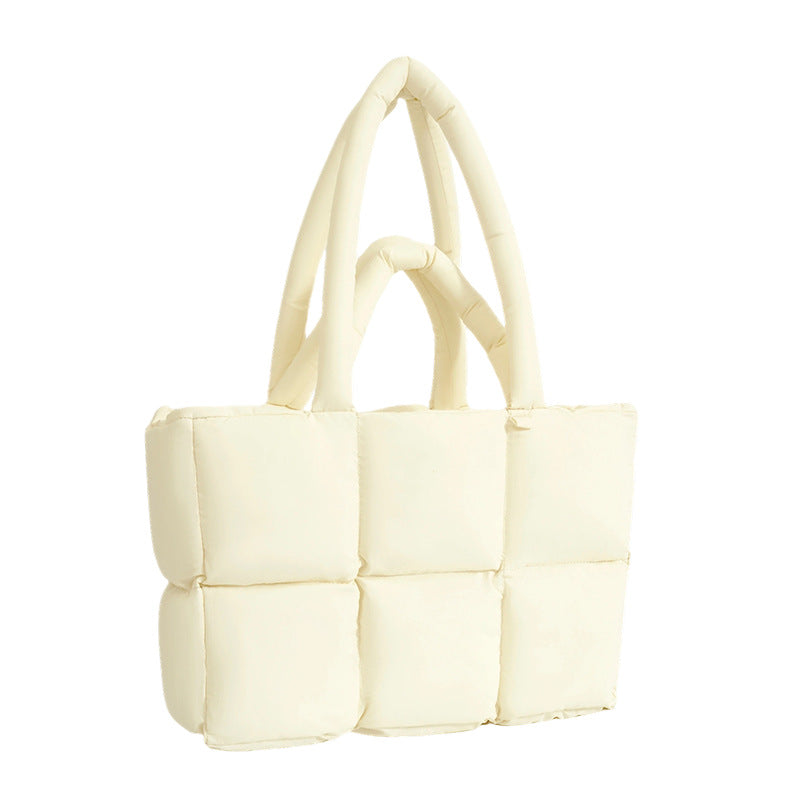 Gequilte puffer shopper
