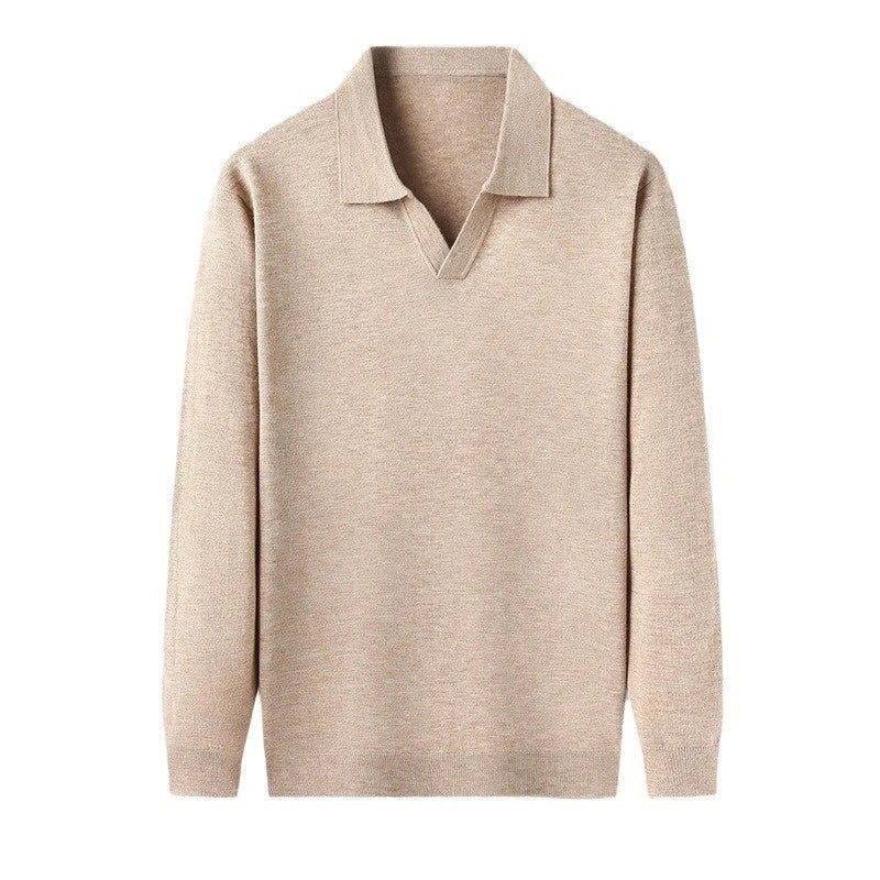 Image of Heren Casual Polo met Lange Mouwen