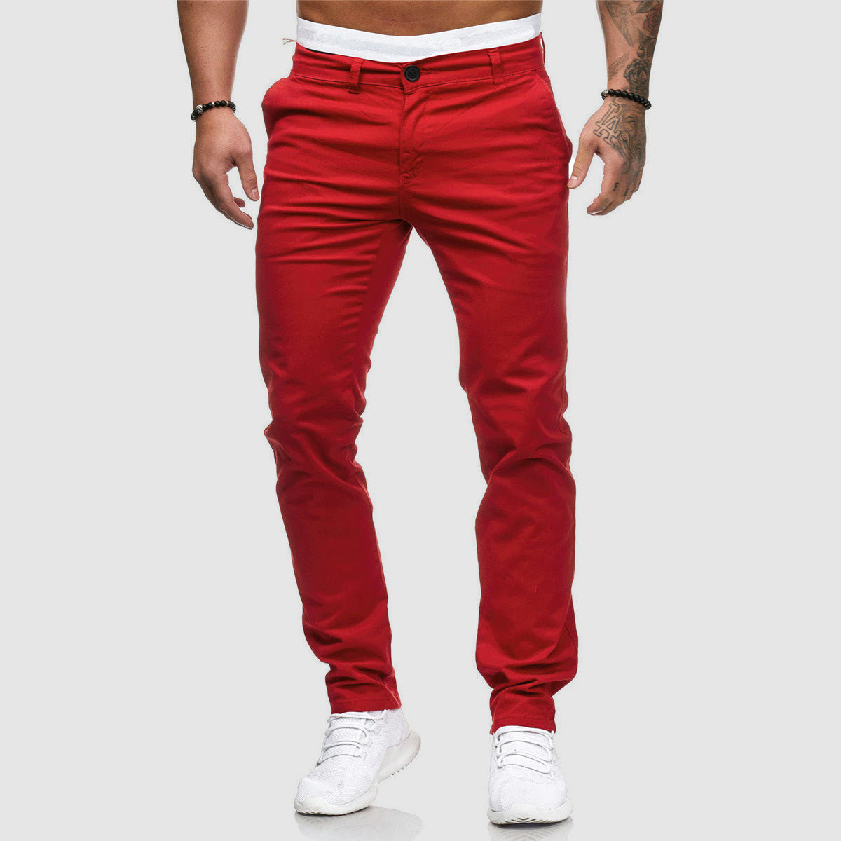 Image of Heren Slim-Fit Chino Broeken