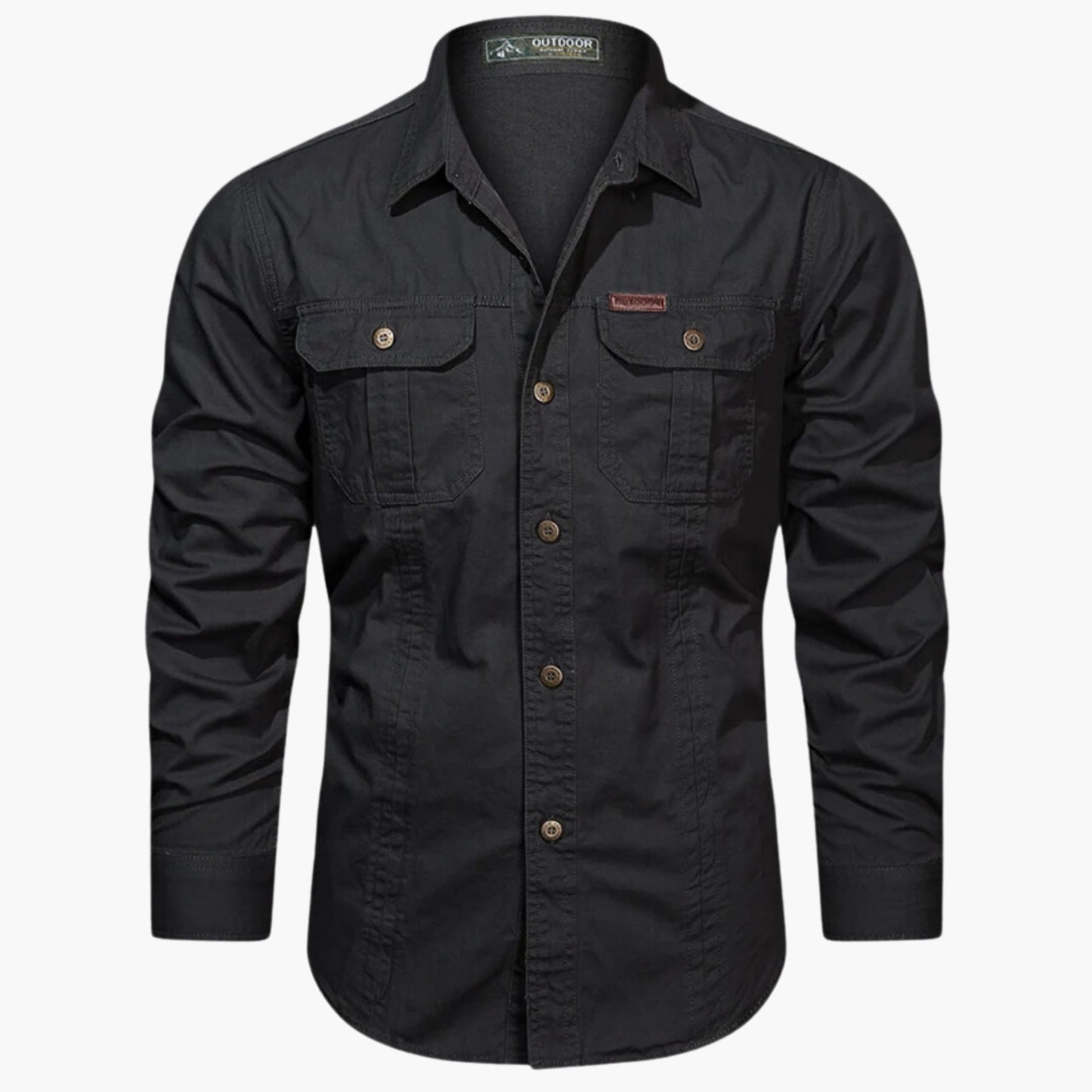 Image of Heren Utility Shirt met Lange Mouwen