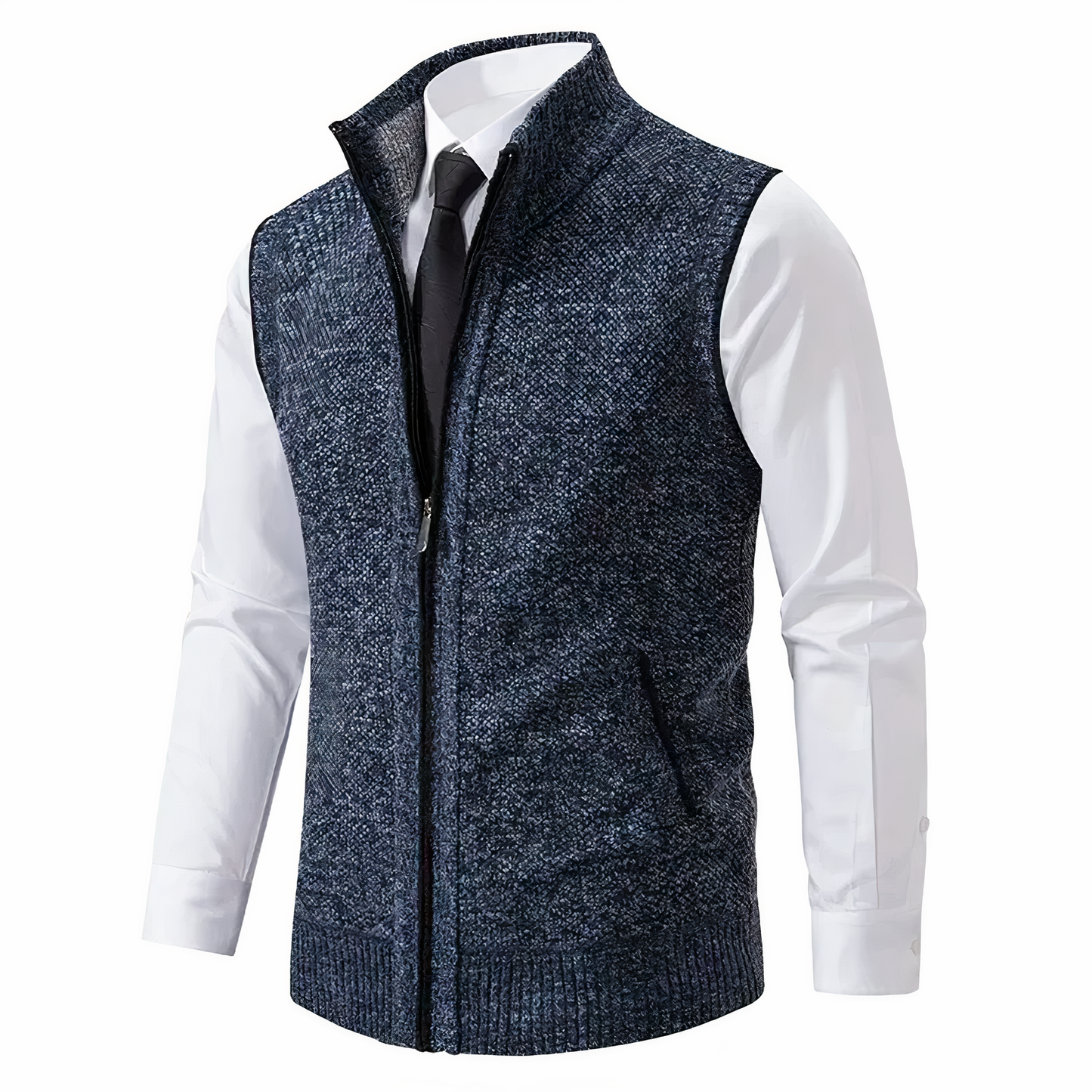 Image of Heren Zip Up Sweater Vest