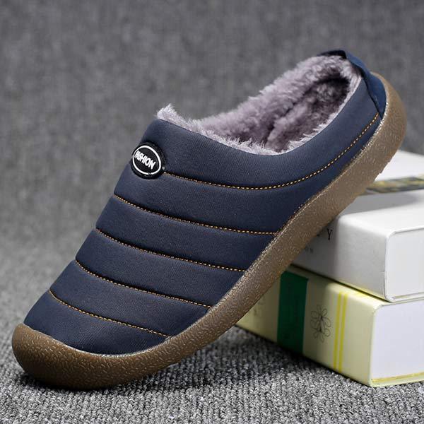 Herenpantoffels – Warm en comfortabel gevoerd