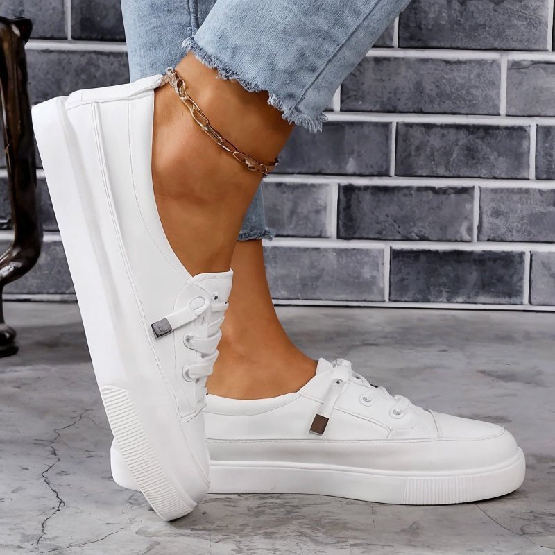 Orthopedische vetersneakers voor dames met voetboogondersteuning en demping