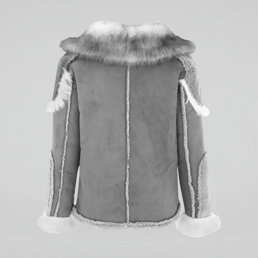 Oversized winterjas voor heren met dikke kraag