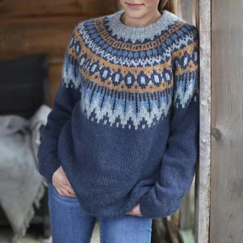 Pernille | Fair Isle trui met relaxed fit voor dames