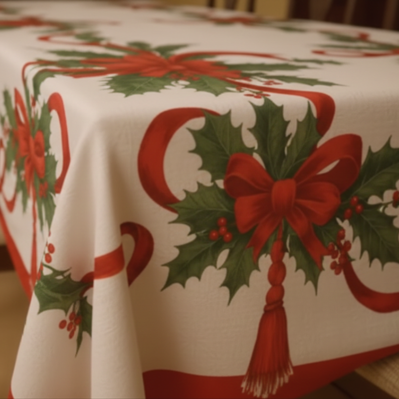 Rechthoekig kersttafelkleed