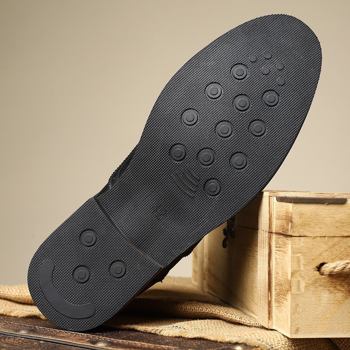 Image of Roger | Heren Veterschoenen Wingtip Enkellaarsjes