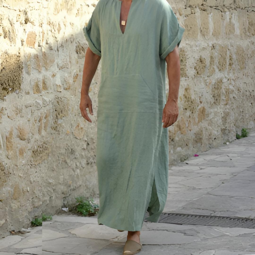 Image of Tijn | Heren Kaftan Long Shirt met Losse Pasvorm