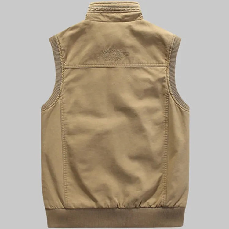 Vintage outdoor bodywarmer met praktische zakken voor heren