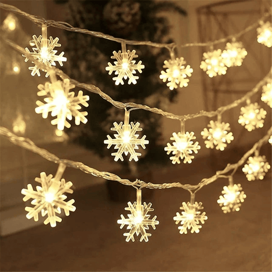 1,5-3 M LED-lichtsnoer met kerstthema - Sneeuwvlokken, Rendieren, Ster, Kerstboom