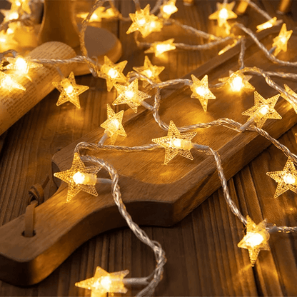 1,5-3 M LED-lichtsnoer met kerstthema - Sneeuwvlokken, Rendieren, Ster, Kerstboom