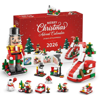 12 Dagen Kerst Adventskalender van Bouwsteentjes, 14 Bouwsels 6-in-1, 8 Stijlen