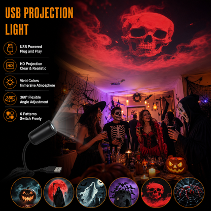 360° Draaibare nachtlamp projector
