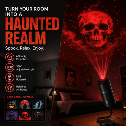 360° Draaibare nachtlamp projector