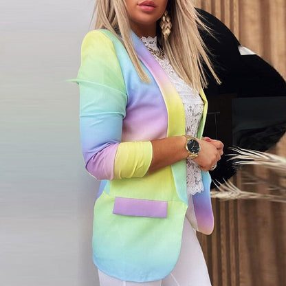Image of Femke | Dames 3/4 Mouw Blazer met Print