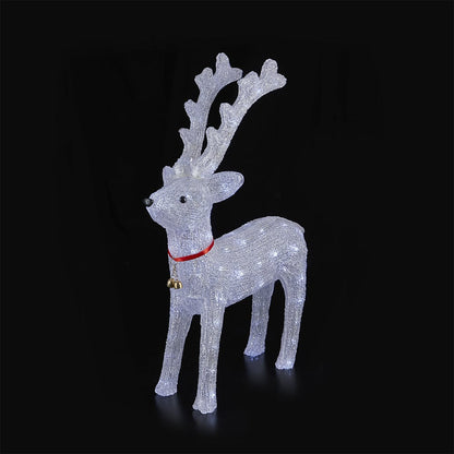 Acryl rendier met ledverlichting - hoogte 64 cm
