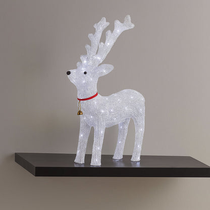 Acryl rendier met ledverlichting - hoogte 64 cm