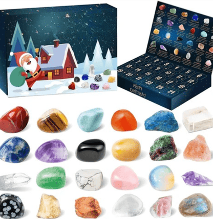 Adventskalender met 24 echte edelstenen voor jonge ontdekkingsreizigers