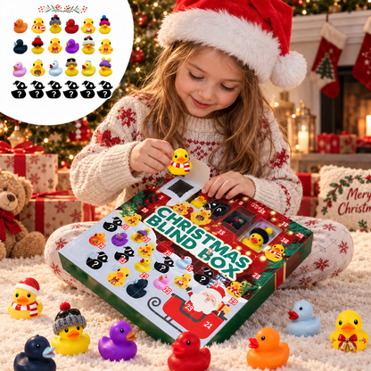 Adventskalender met 24 rubberen diertjes - Kerst-aftelkalender voor kinderen