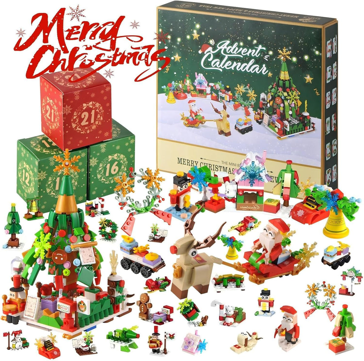 Adventskalender met bouwstenen
