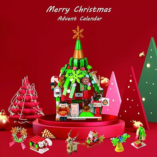 Adventskalender met bouwstenen