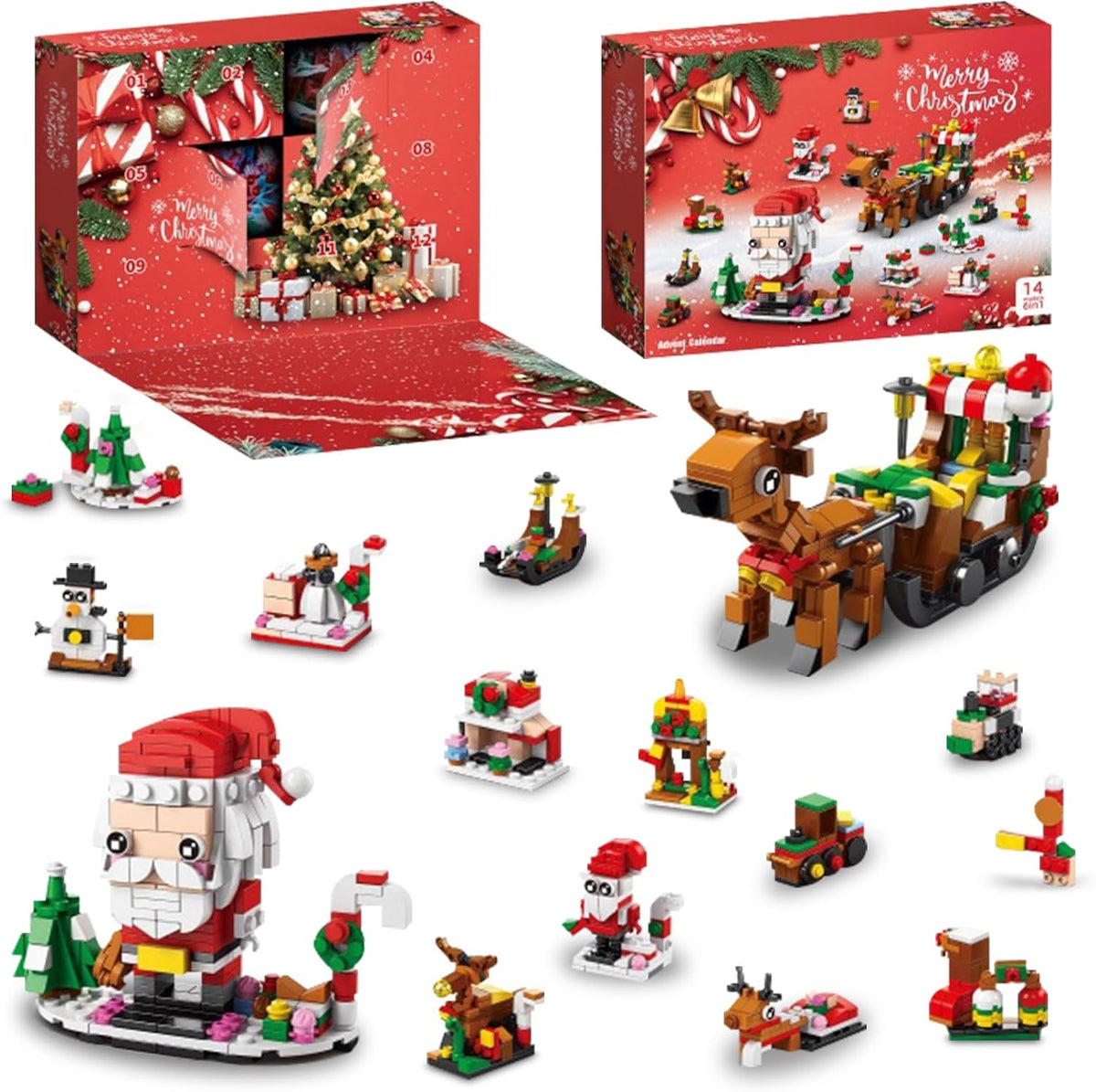 Adventskalender met bouwstenen