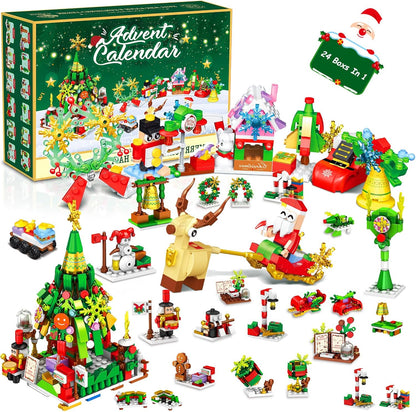 Adventskalender met bouwstenen