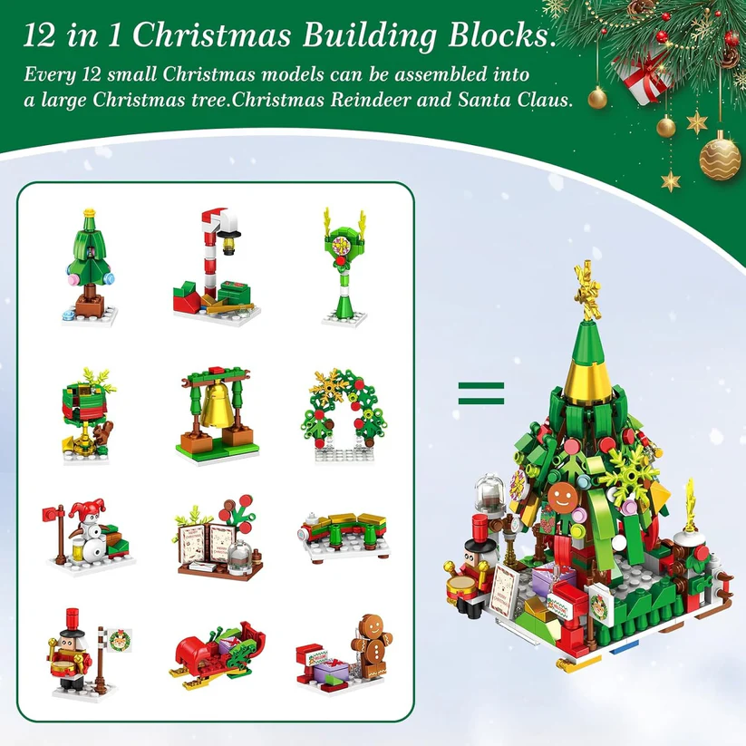 Adventskalender met bouwstenen