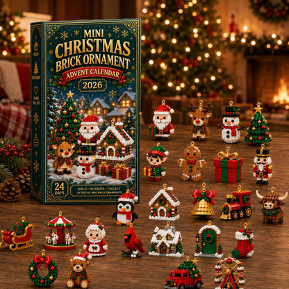 Adventskalender met kerstornamenten – 24 mini-bouwsets voor kerstdecoratie