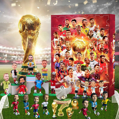 Adventskalender met Voetbalthema - Speelgoed Mini-Figuren Cadeauset