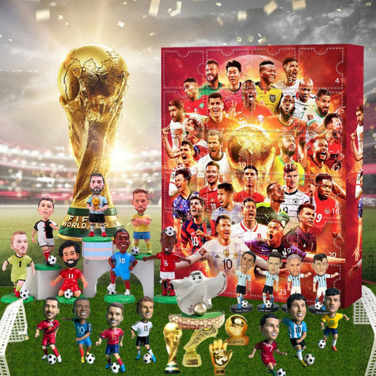 Adventskalender met Voetbalthema - Speelgoed Mini-Figuren Cadeauset