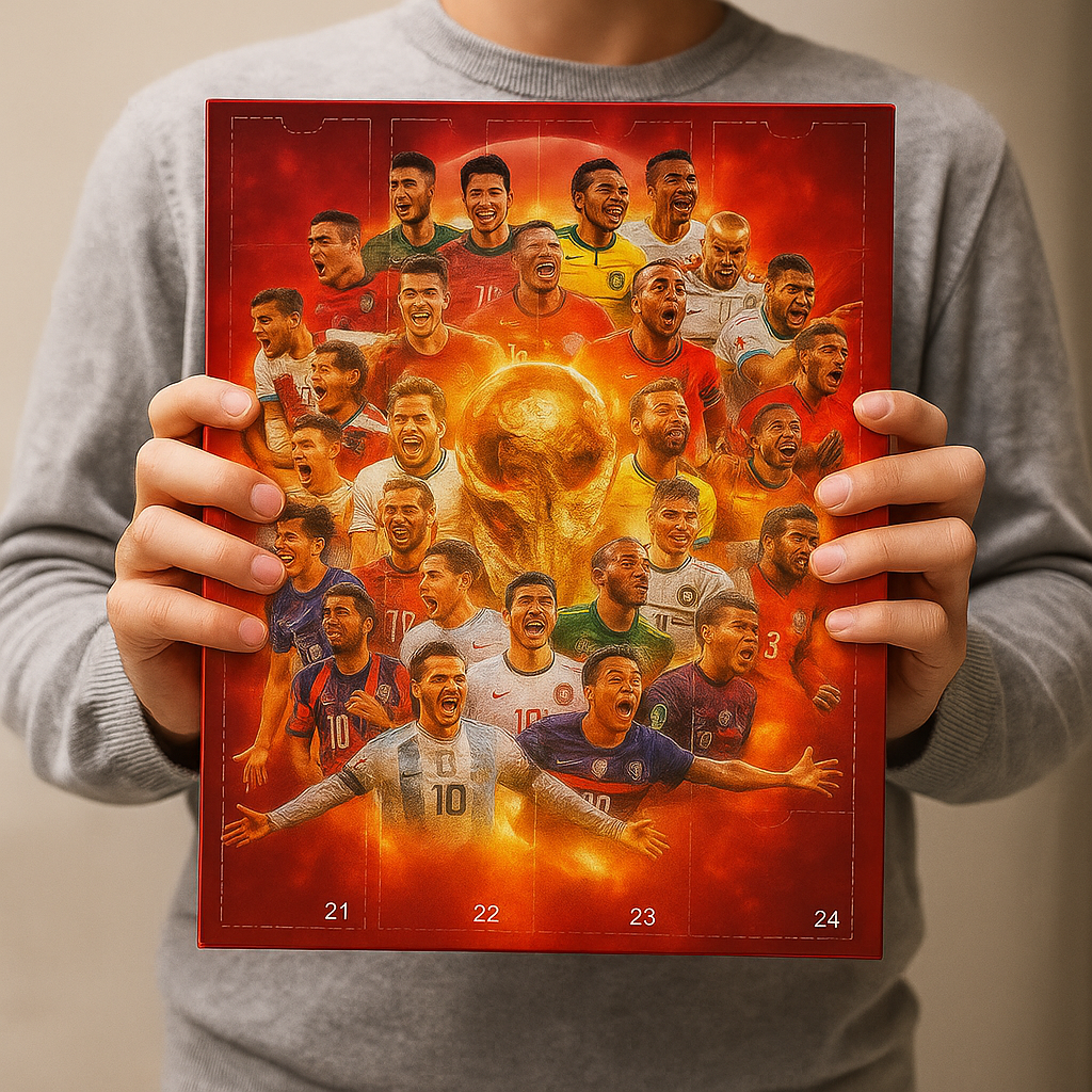 Adventskalender met Voetbalthema - Speelgoed Mini-Figuren Cadeauset
