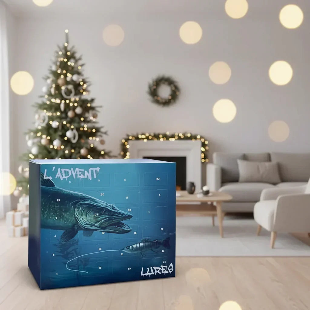 Adventskalender voor vissers met 24 unieke kunstaasjes