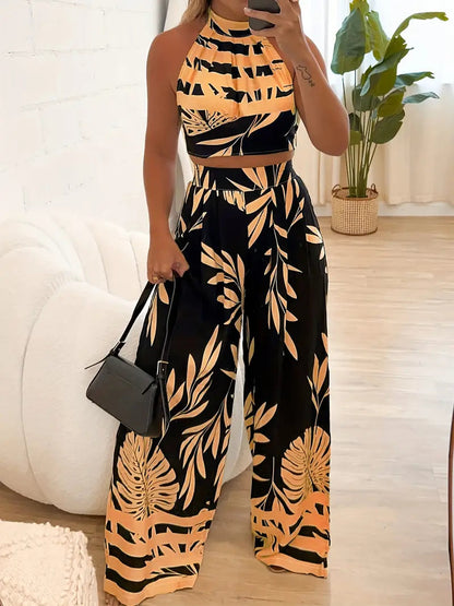 Image of Alexis | Dames High-Waisted Tweedelige Set