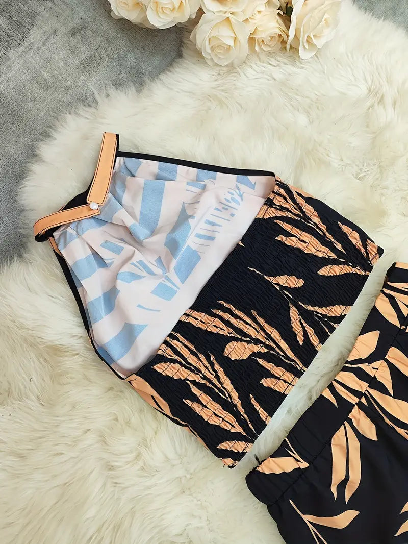 Image of Alexis | Dames High-Waisted Tweedelige Set