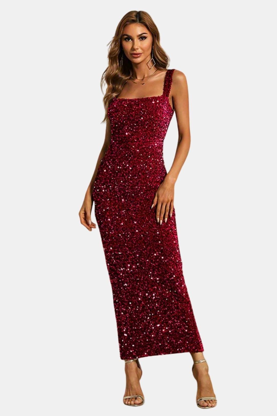 Image of Alice | Dames Mouwloze Bodycon Maxi Jurk