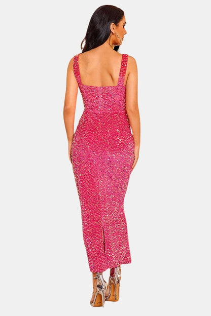 Image of Alice | Dames Mouwloze Bodycon Maxi Jurk
