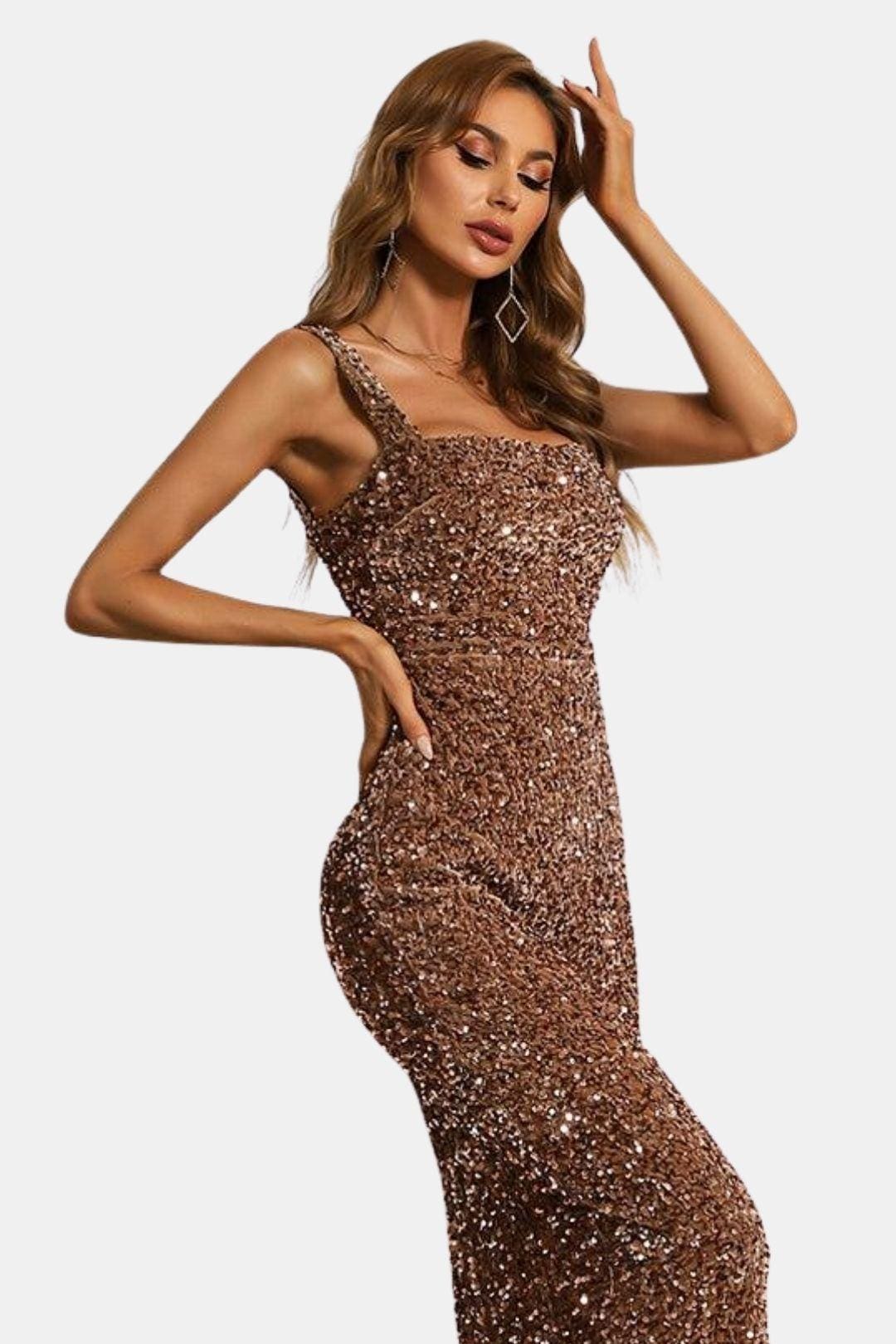 Image of Alice | Dames Mouwloze Bodycon Maxi Jurk