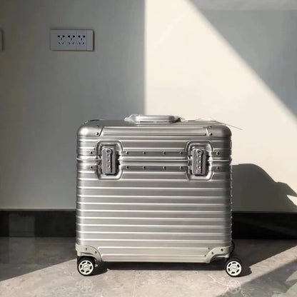 Aluminium-magnesium hardshell koffer met 360° zwenkwielen