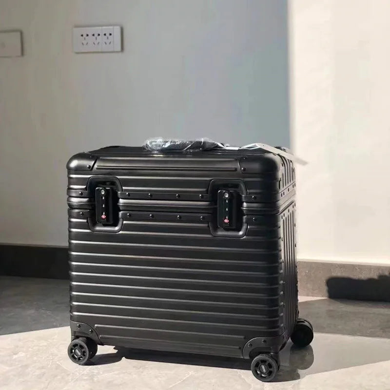 Aluminium-magnesium hardshell koffer met 360° zwenkwielen