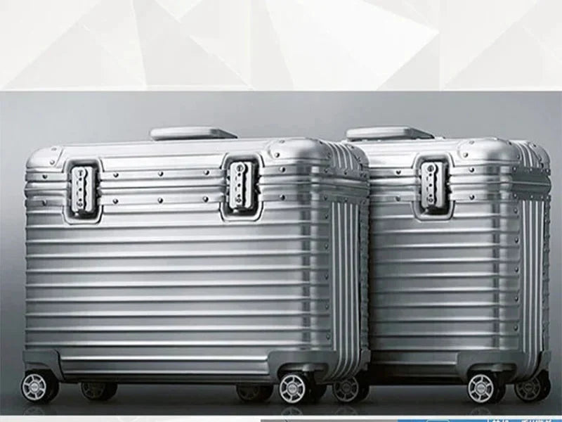 Aluminium-magnesium hardshell koffer met 360° zwenkwielen