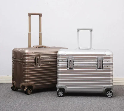 Aluminium-magnesium hardshell koffer met 360° zwenkwielen