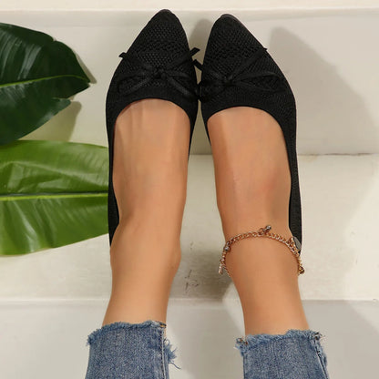 Image of Amy | Dames Pointed Toe Slip-On Ballerina's