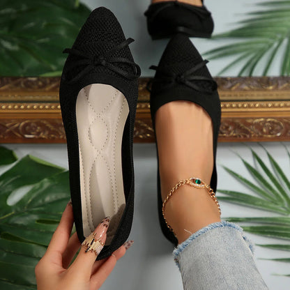Image of Amy | Dames Pointed Toe Slip-On Ballerina's