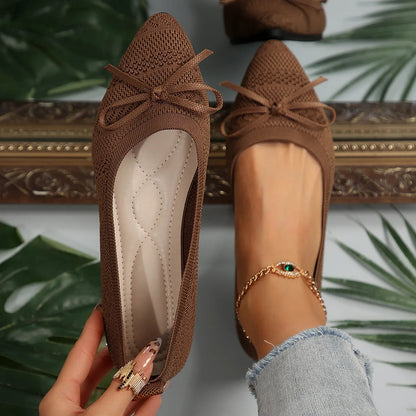 Image of Amy | Dames Pointed Toe Slip-On Ballerina's